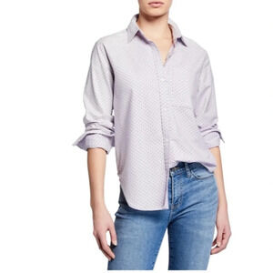 Current/Elliott The Neal Shirt Polka Dot Button Up Oxford